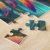 Wolf Traumfänger Puzzle (Seite)