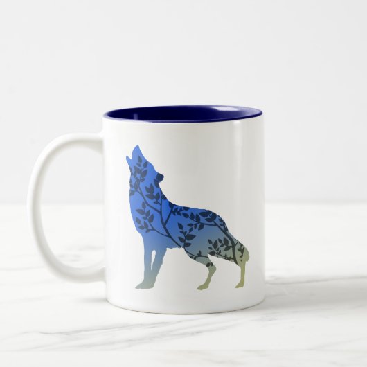 Wolf Tree Zweifarbige Tasse (Links)