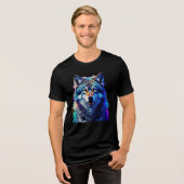 Wolf Tri-Blend Shirt (Vorderseite voll)