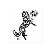 Wolf Tribal Celtic Animal Gummistempel (Prägung)