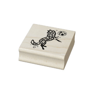 Wolf Tribal Celtic Animal Gummistempel