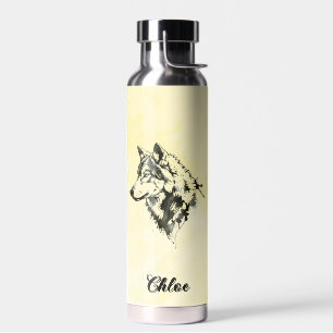 Wolf Trinkflasche