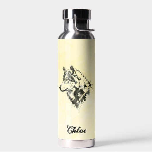Wolf Trinkflasche (Links)