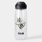 Wolf Trinkflasche (Rückseite)