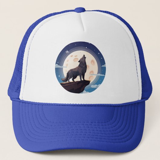 Wolf Truckerkappe (Vorderseite)