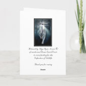 Wolf-u. Eagle-Tier-Stützfreier raum Gruß-Karte Karte (Rückseite)