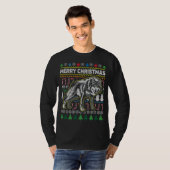 Wolf Ugly Christmas Sweater Wildlife Series T-Shirt (Vorne ganz)
