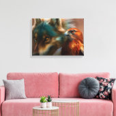 Wolf- und Adlermalerei Leinwanddruck (Insitu (Wohnzimmer))