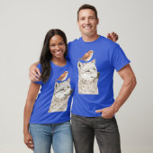 Wolf und Bird witzig T-Shirt (Unisex)