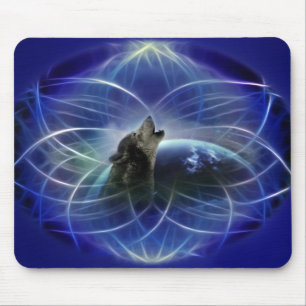 Wolf und das dreamcatcher mousepad