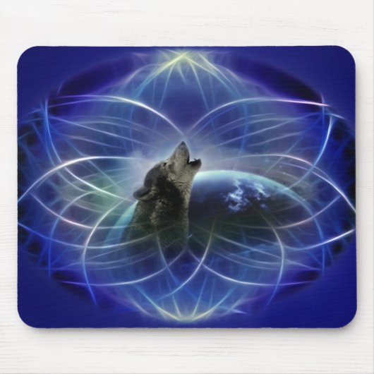 Wolf und der Träumer Mousepad (Vorne)