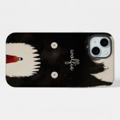 Wolf und die kleine rote Reithose iPhone Hülle (Rückseite (Horizontal))