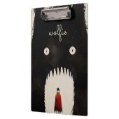 Wolf und die kleine rote Reithose Klemmbrett (Links)