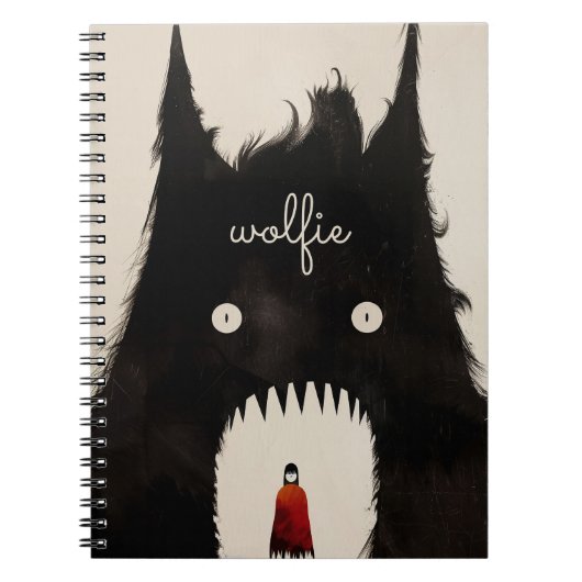 Wolf und die kleine rote Reithose Notizblock (Vorderseite)