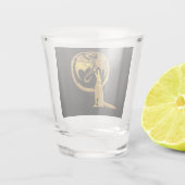 Wolf- und Drachengoldschussglas Schnapsglas (Rückseite)