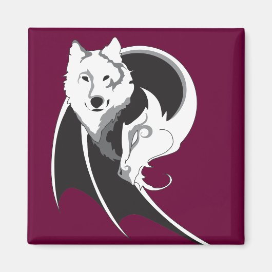 Wolf- und Drachenmagnete Magnet (Vorne)