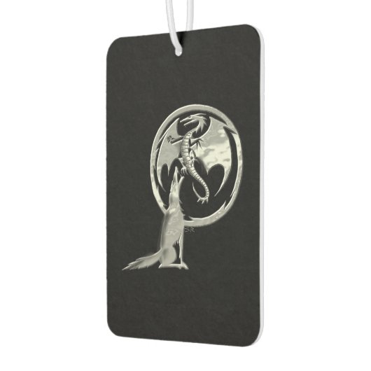 Wolf und Dragon als Black Car Lufterfrischer (Links)