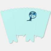 Wolf und Dragon Blue Popcornboxen Geschenkschachtel (Ungeklappt)