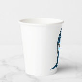 Wolf und Dragon Blue Whitepaper Cups Pappbecher (Rechts)