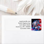 Wolf und Dreamcatcher in amerikanischer Flagge bem (Insitu)