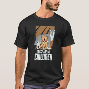 Wolf und eine Katze Wilde Tiere Wölfe  Das sind me T-Shirt