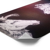 Wolf und Elk Poster (Ecke)