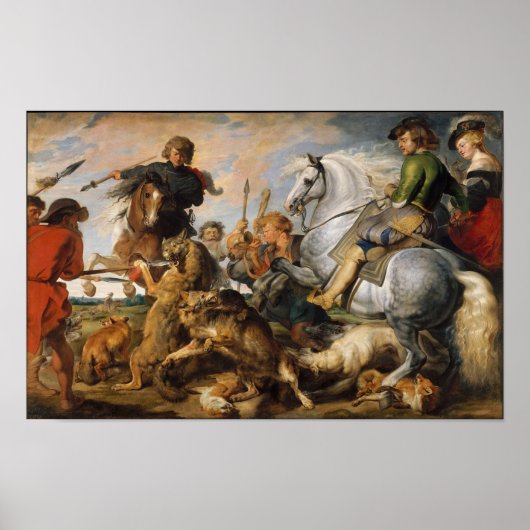 Wolf und Fox Hunt Poster (Vorne)