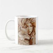 Wolf und Frauen in Feathers Kaffeetasse (Links)