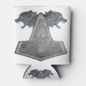 Wolf-und-Hammer-Design-Metall Dosenkühler (Vorderseite)