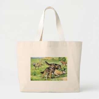 Wolf-und Kojote-Tasche Jumbo Stoffbeutel