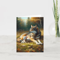 Wolf und Lamm: Fest der Tabernacles-Karte