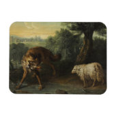 Wolf und Lamm Magnet (Horizontal)
