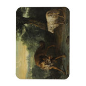 Wolf und Lamm Magnet (Vertikal)