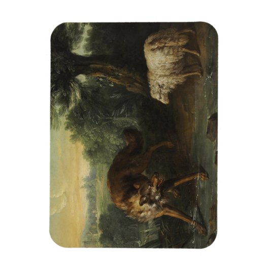 Wolf und Lamm Magnet (Vertikal)