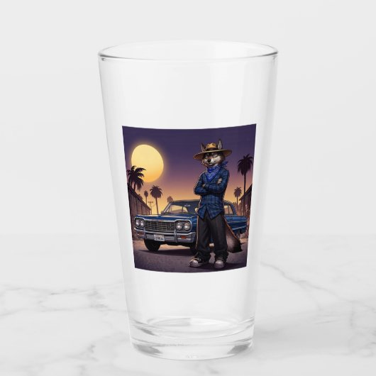 Wolf und Lowrider Glas (Vorderseite)