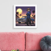 Wolf und Lowrider Leinwanddruck (Insitu (Wohnzimmer))