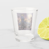 Wolf und Lowrider Schnapsglas (Rückseite)