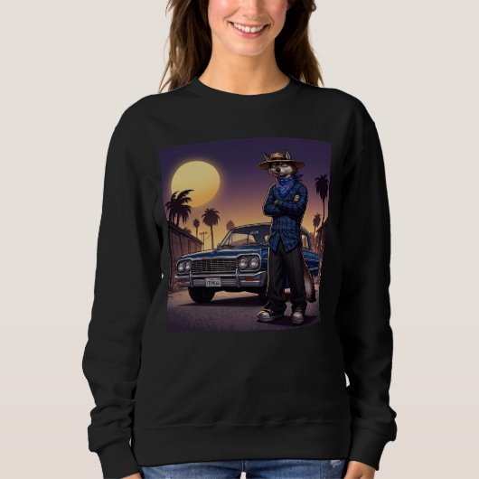 Wolf und Lowrider Sweatshirt (Vorderseite)
