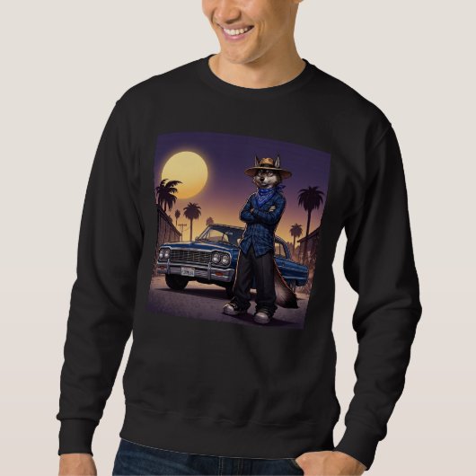 Wolf und Lowrider Sweatshirt (Vorderseite)