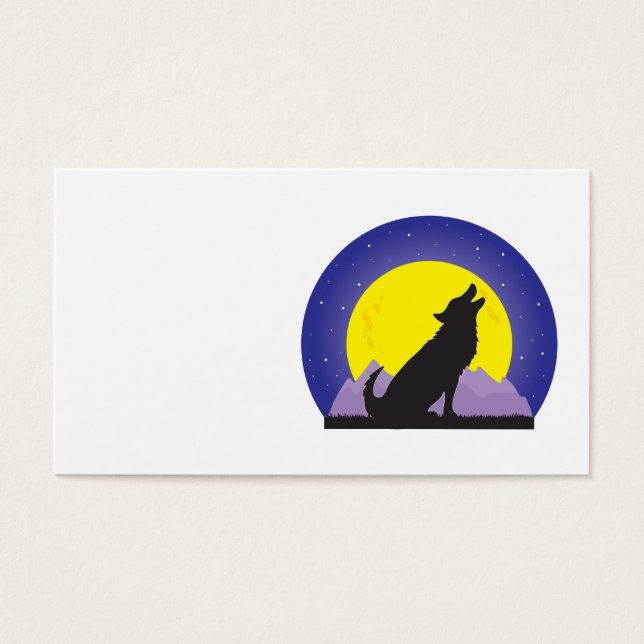 Wolf und Mond (Vorderseite)