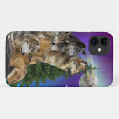 Wolf und Mond Case-Mate iPhone Hülle (Rückseite (Horizontal))