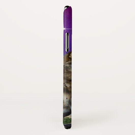 Wolf und Mond Case-Mate iPhone Hülle (Hinten/Rechts)