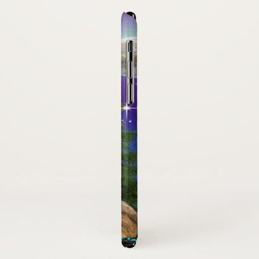 Wolf und Mond Case-Mate iPhone Hülle (Hinten/Links)