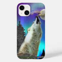 Wolf und Mond