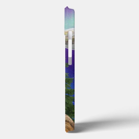 Wolf und Mond Case-Mate iPhone Hülle (Rückseite / Links)