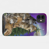 Wolf und Mond Case-Mate iPhone Hülle (Rückseite (Horizontal))