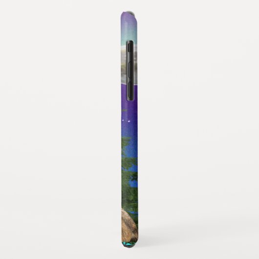 Wolf und Mond Case-Mate iPhone Hülle (Hinten/Links)