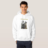Wolf und Mond Hoodie (Vorne ganz)