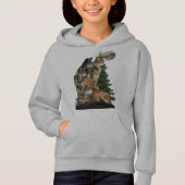 Wolf und Mond Hoodie (Vorderseite)