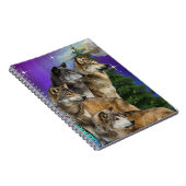 Wolf und Mond Notizblock (Rechte Seite)